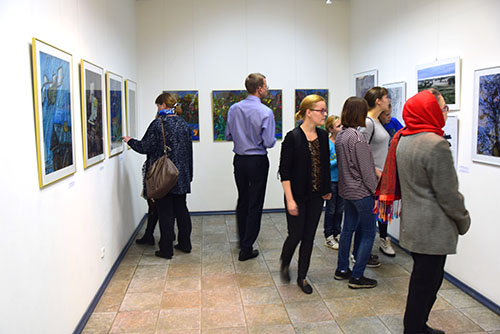 В Городском Выставочном Зале проходит юбилейная выставка "Третья пятилетка" к 15-летию "Творческого союза художников Карелии"
